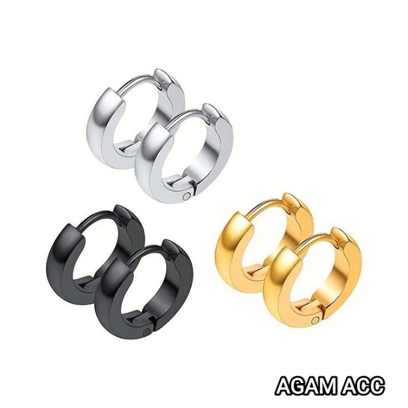 Jual Pasang Anting Titanium Kualitas Tinggi Asli Model Oval