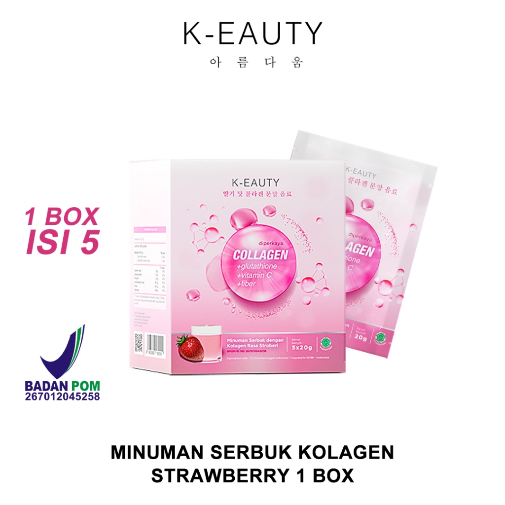 Jual Keauty Collagen Drink 5 Sachet Minuman Collagen Pemutih Badan Cepat K Eauty Colagen 4079