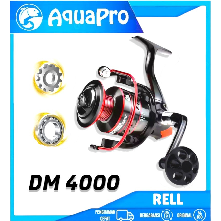 Jual Aquapro DM4000 Reel Pancing Putar Rell Rill Pancing Katrol Kerekan  Pancing Fishing Reel Spool Metal Aluminium