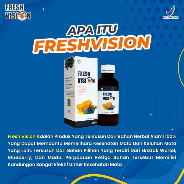 Jual PROMO FRESH VISION ORIGINAL VITAMIN MATA ATASI MATA MINUS RABUN ...