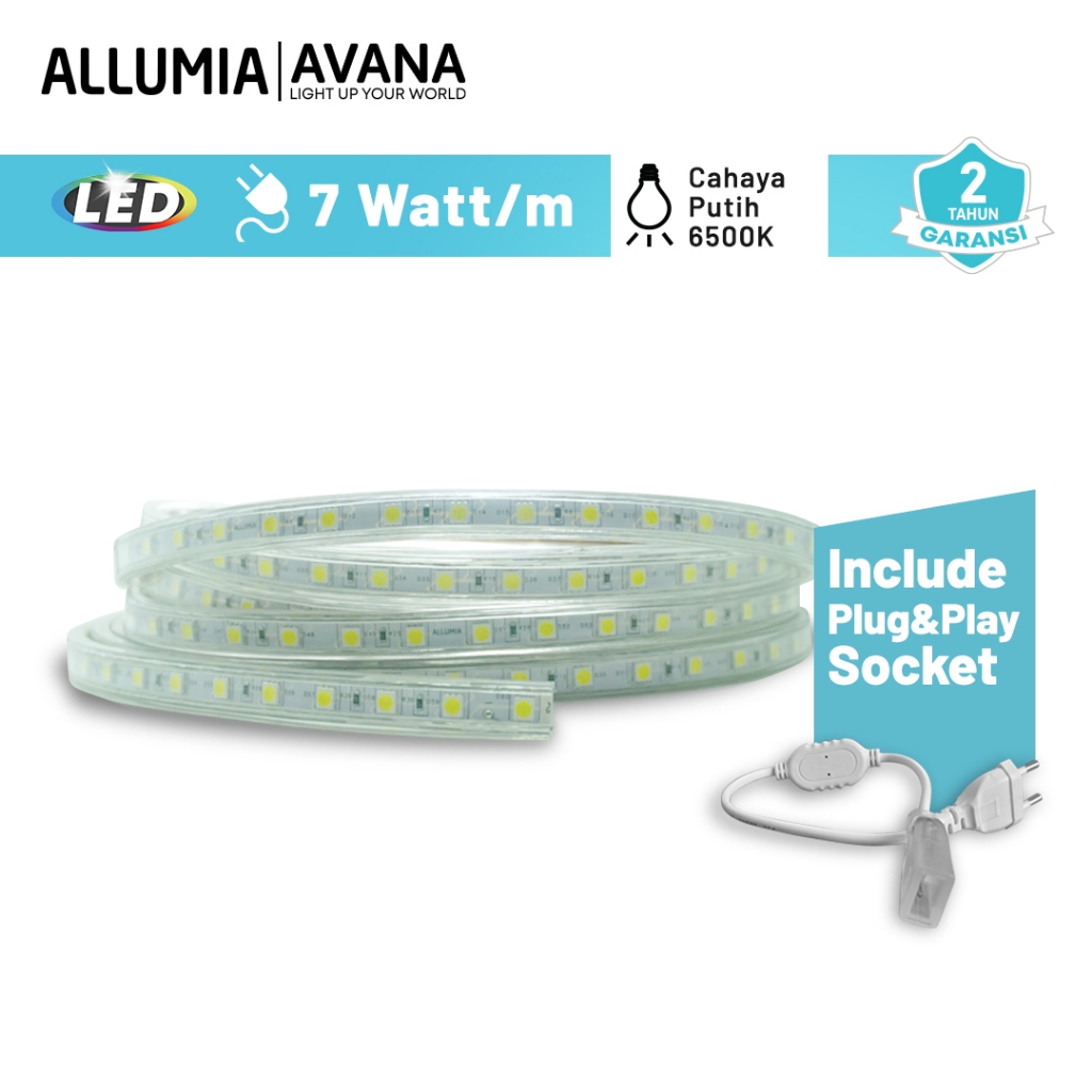 Jual Avana Allumia Led Strip Lampu 7 Watt 6500k Dengan Socket Cool Daylight Lampu Hias G101 