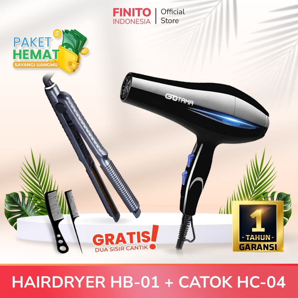 Jual Promo Paket Termurah Catokan Rambut Hc Dan Hairdryer Type Hb