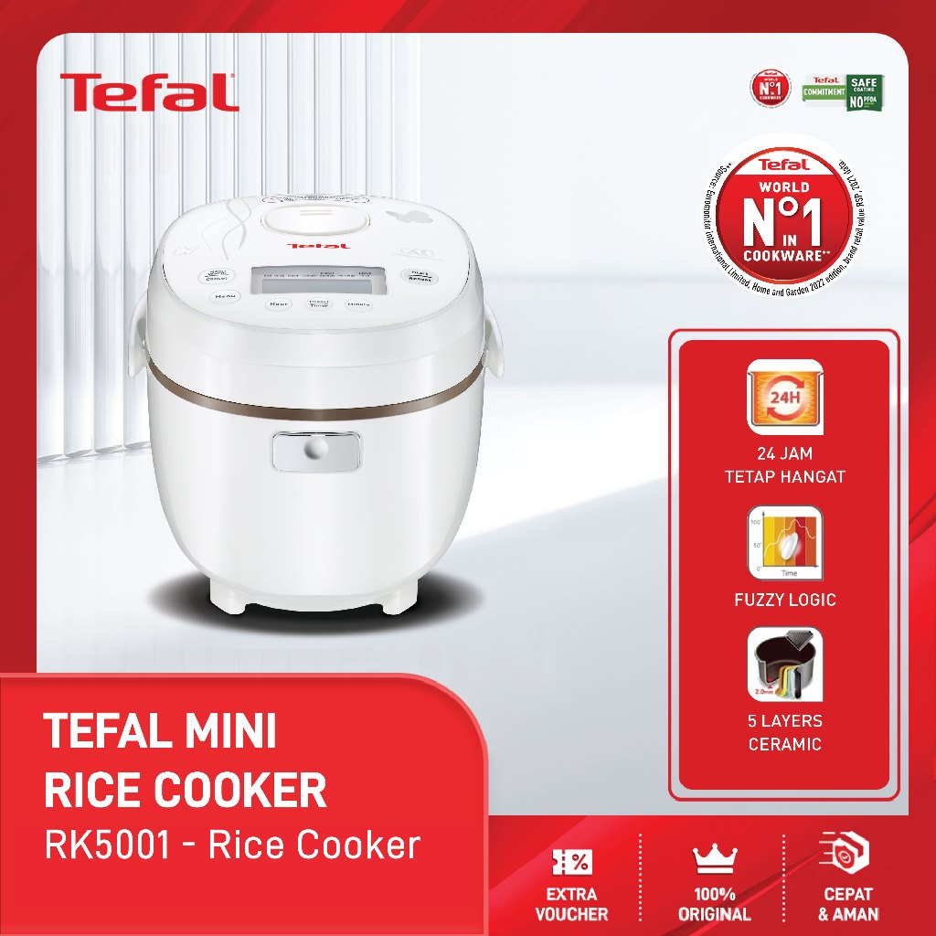 tefal mini fuzzy logic rice cooker rk5001