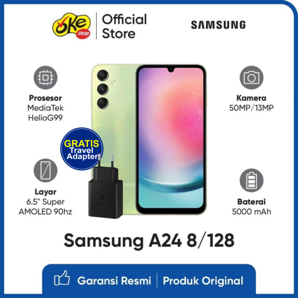 Jual Samsung Galaxy A24 Smartphone 8/128GB Garansi Resmi SEIN | Shopee ...