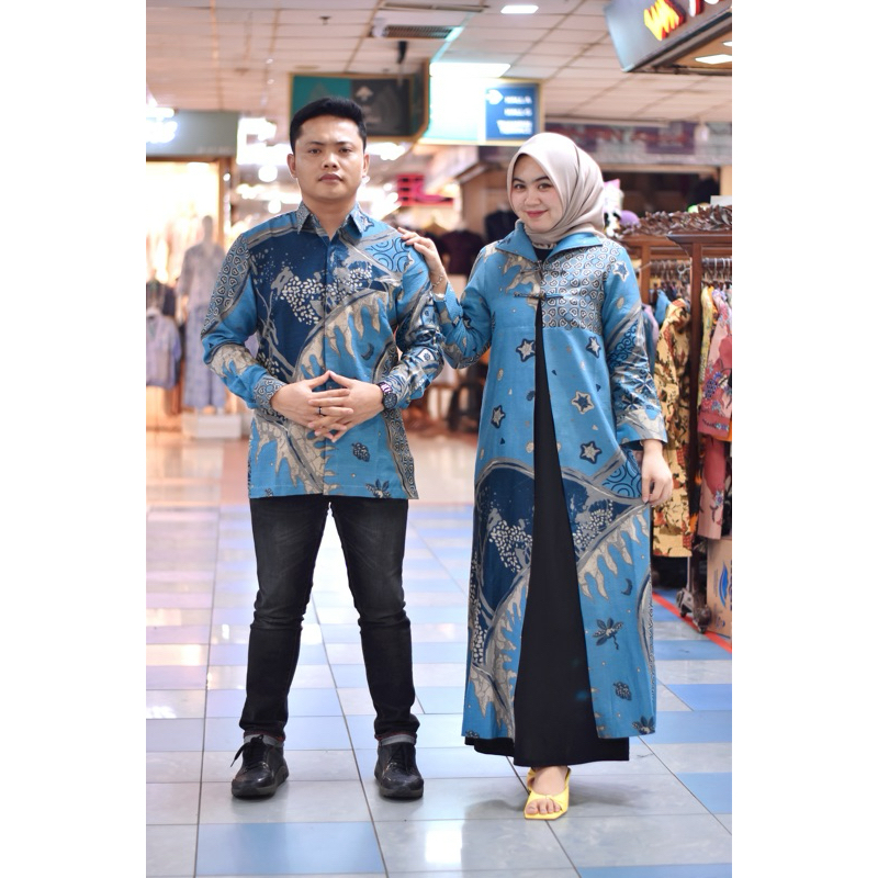 Jual Batik couple model Auter Bahan Doby Solo | Shopee Indonesia
