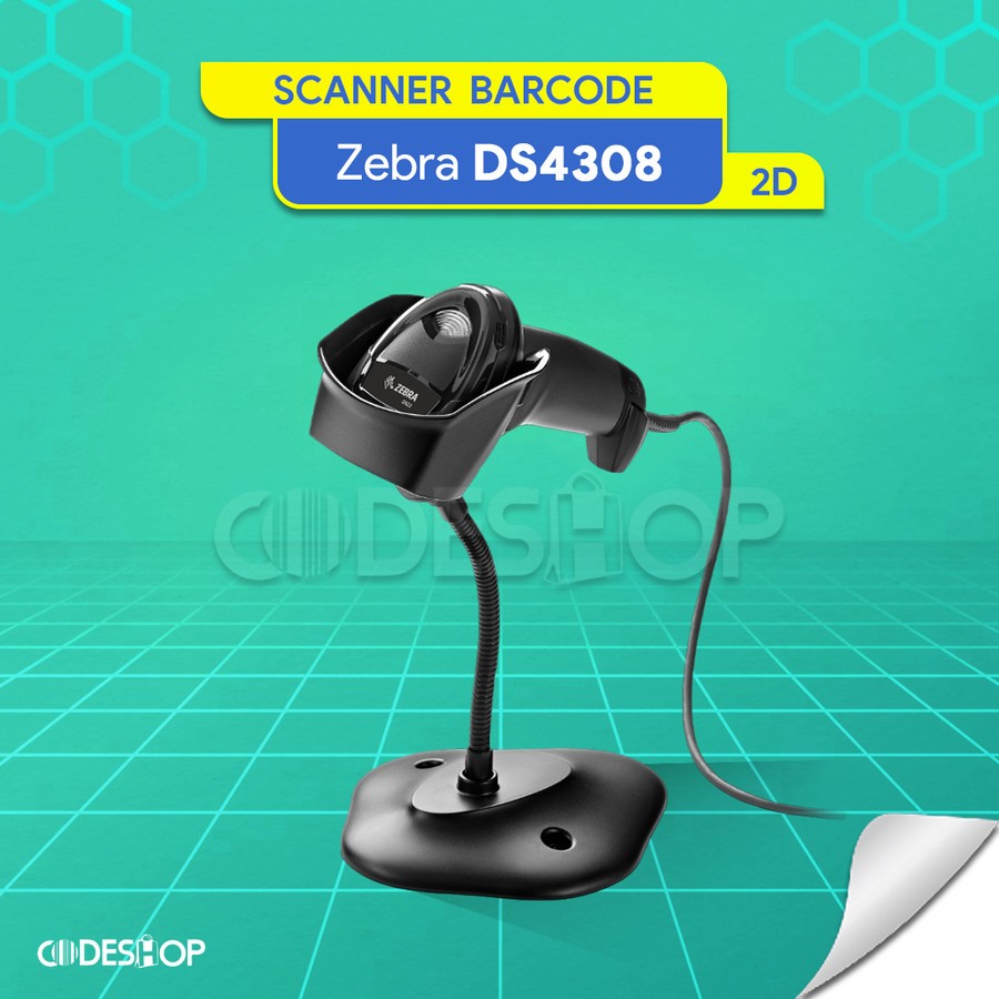 1D/2D Zebra Motorola Symbol DS4308-SR USB Laser Barcode Scanner QR