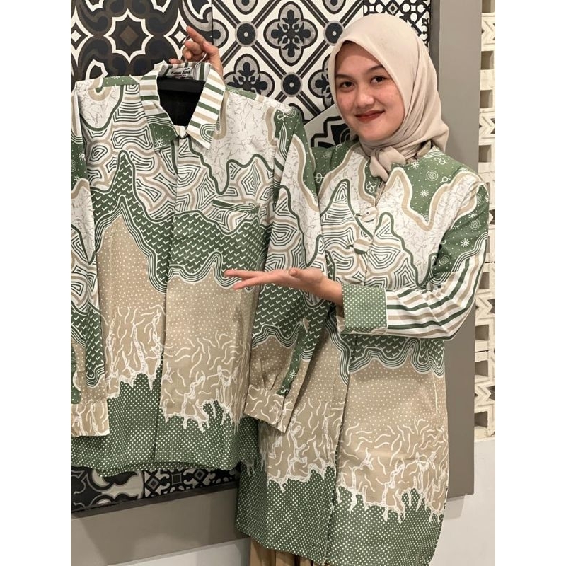 Jual Baju Batik Tunik Bahan Katun Halus Batik Couple Batik Full Lapisan ...