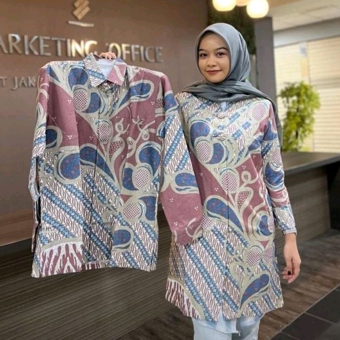 Jual Baju Batik Tunik Bahan Katun Halus Batik Couple Batik Full Lapisan ...