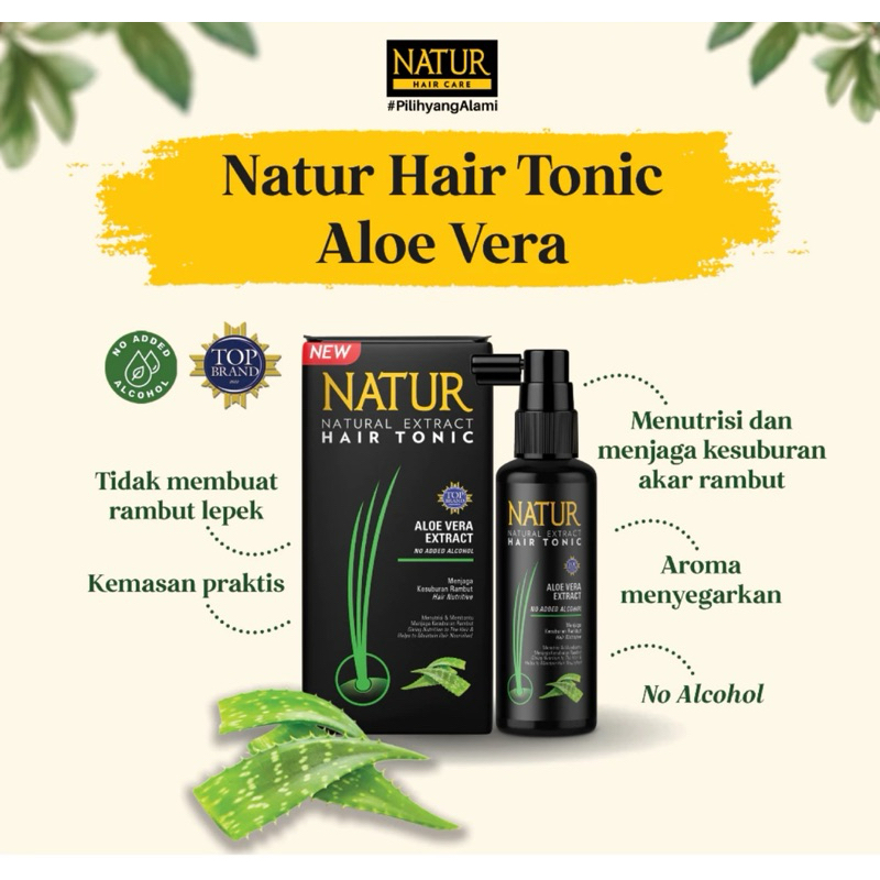 Jual NATUR HAIR TONIC 90ml MENJAGA KESUBURAN RAMBUT / anti rambut ...