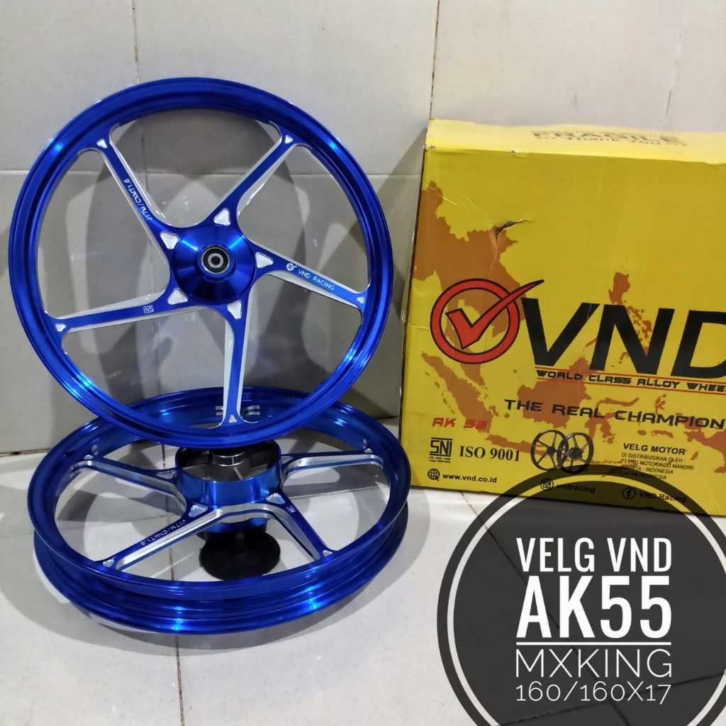 Jual Velg VND AK55 MX KING 160/160x17 biru,hitam,pink,ungu,crom ...