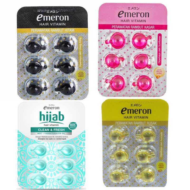 Jual Emeron Hair Vitamin/ Vitamin Rambut Perawatan Rambut 6 Capsule ...
