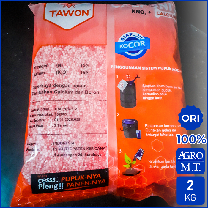Jual Pupuk CALPONIT (2KG) KNO3 + Calcium - Cap Tawon | Shopee Indonesia