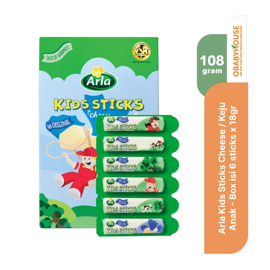 Jual Arla Kids Sticks Cheese / Keju Anak - Box isi 6 sticks x 18 gr ...