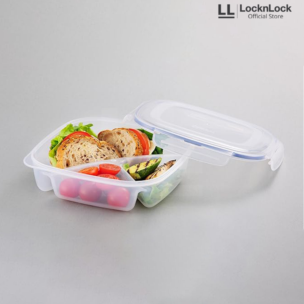 Jual LocknLock Kotak Makan Square Short Food Container with Divider 1 ...