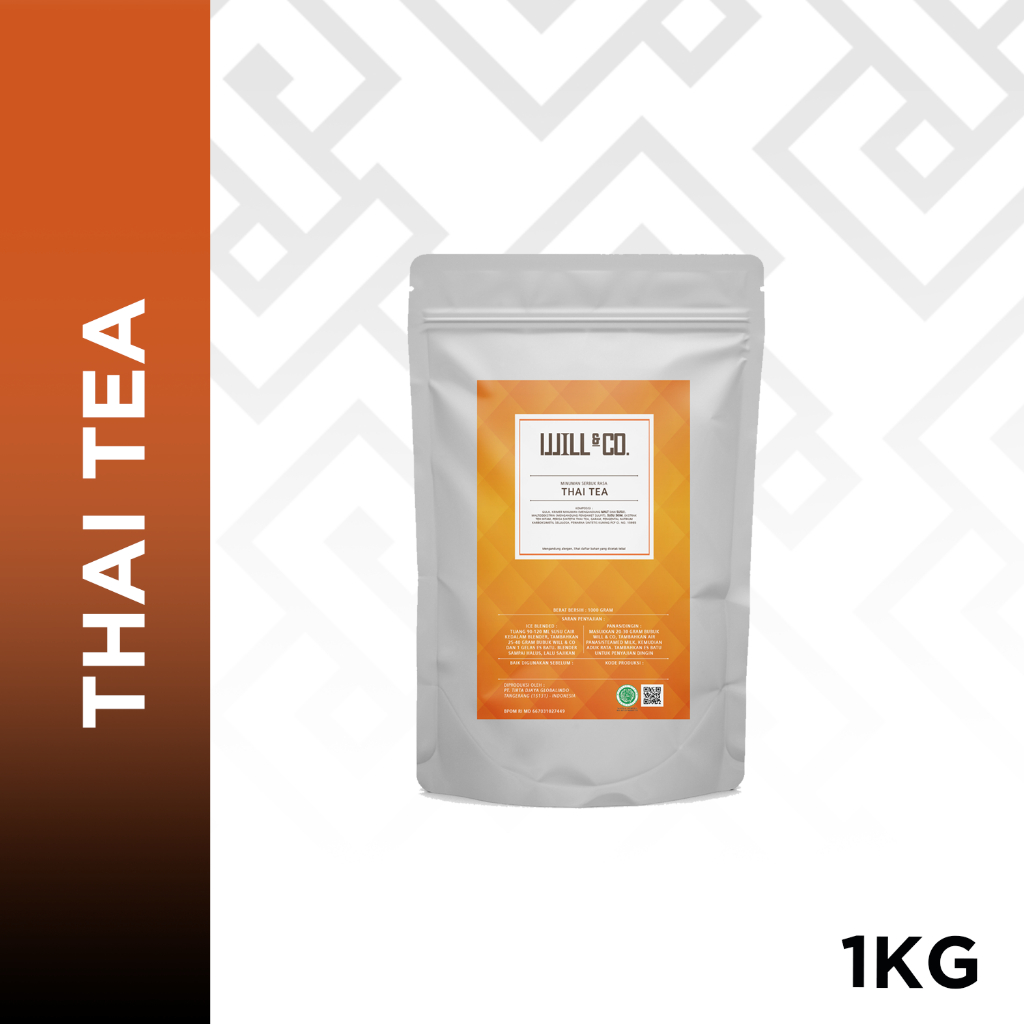 Jual Bubuk Minuman Thai Tea Powder Premium Will&Co 1Kg | Shopee Indonesia
