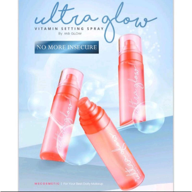 Jual ULTRA GLOW SETTING SPRAY MS GLOW ORIGINAL | Shopee Indonesia