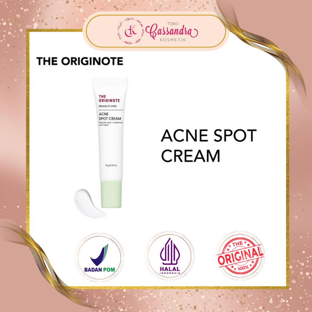 Jual The Originote Acne Spot Cream 10gr Obat Totol Jerawat Shopee