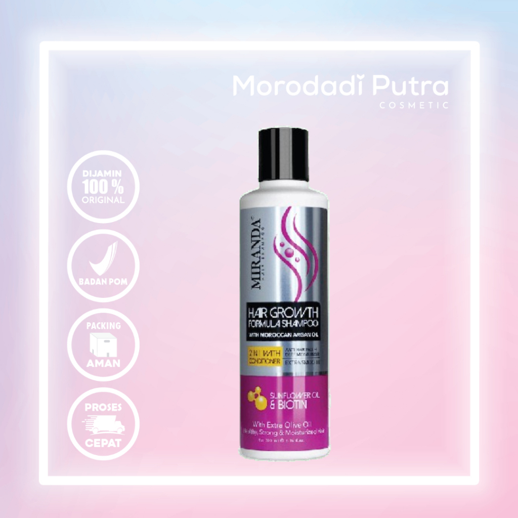 MIRANDA HAIR GROWTH FORMULA SHAMPOO 2 IN 1 WITH CONDITIONER 200ML (2272)