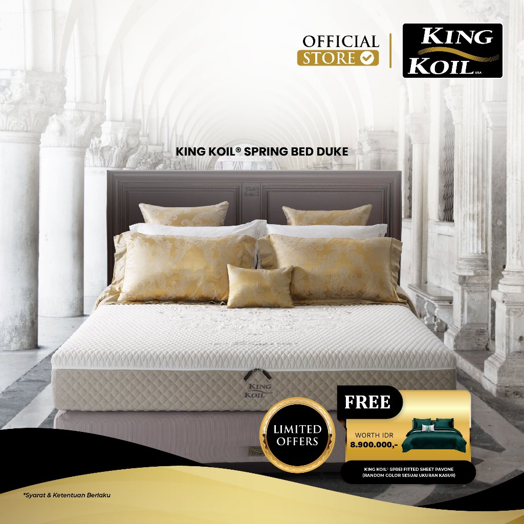 Jual King Koil Kasur Springbed Duke Mattress Only Shopee Indonesia