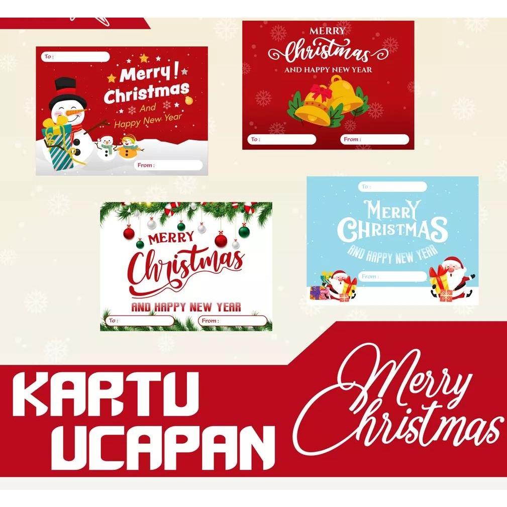 Jual ZRBR - KARTU UCAPAN MERRY CHRISTMAS AND HAPPY NEW YEAR | Shopee