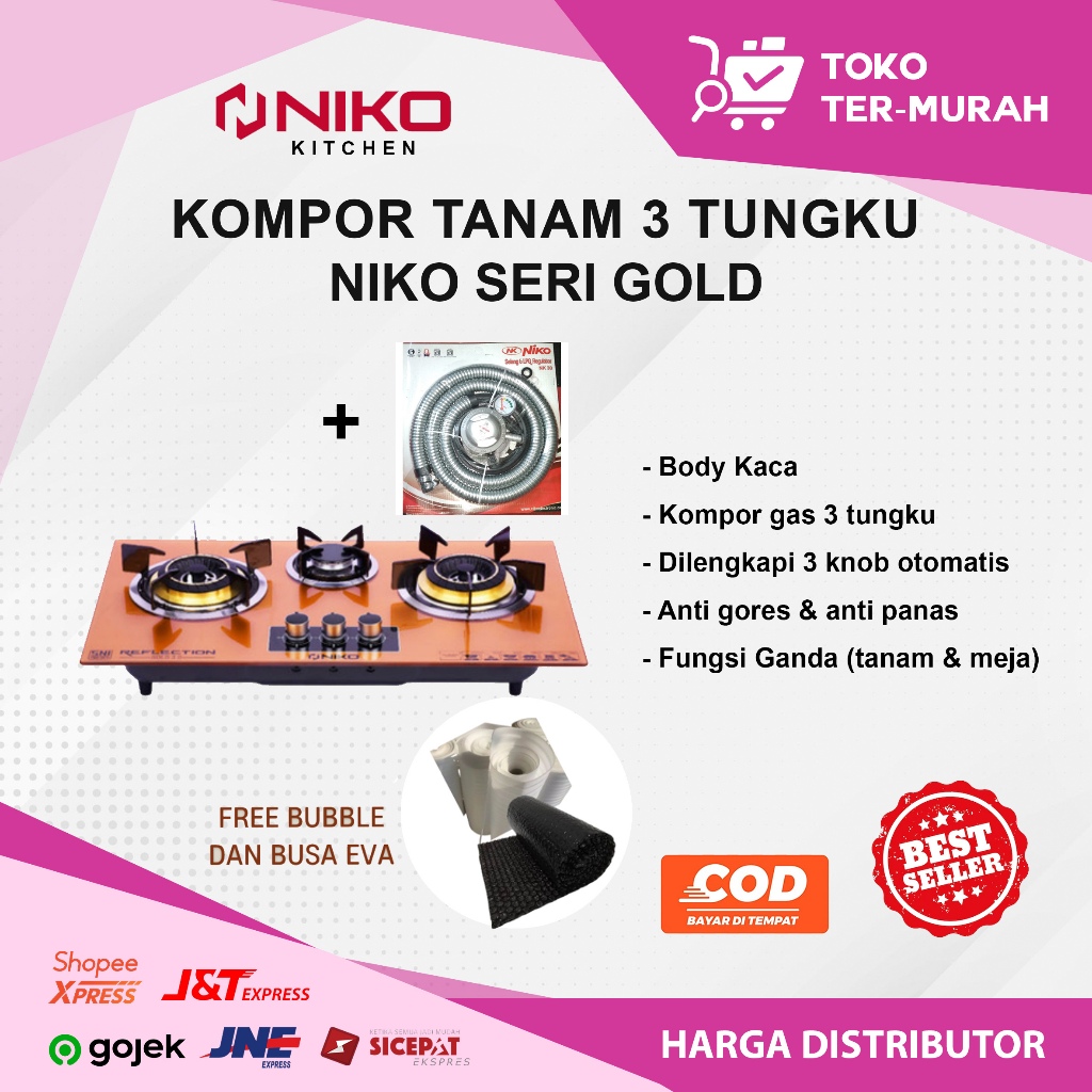 Jual Kompor Tanam Tungku Niko Seri Gold Shopee Indonesia