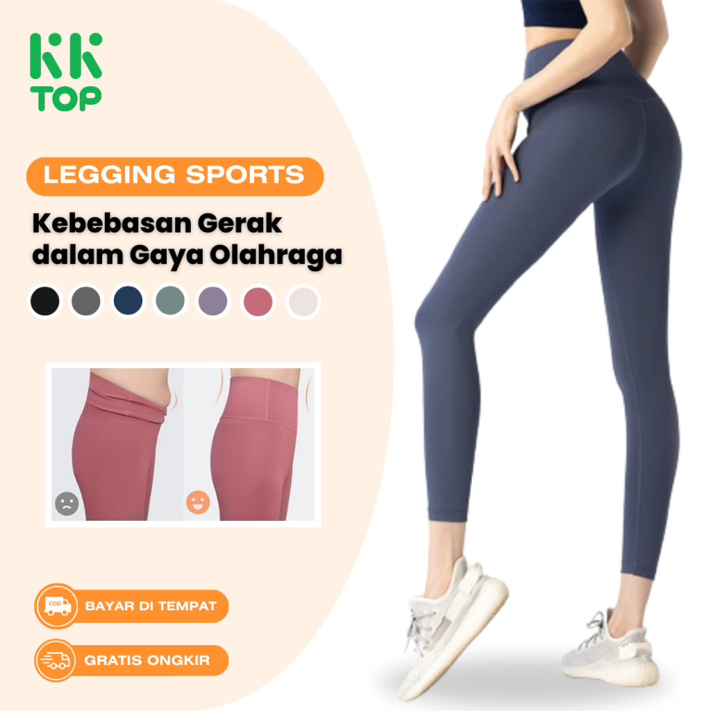 Jual Kktop Legging Celana Olahraga Yoga Wanita Celana Senam Wanita High Waist Shopee Indonesia 