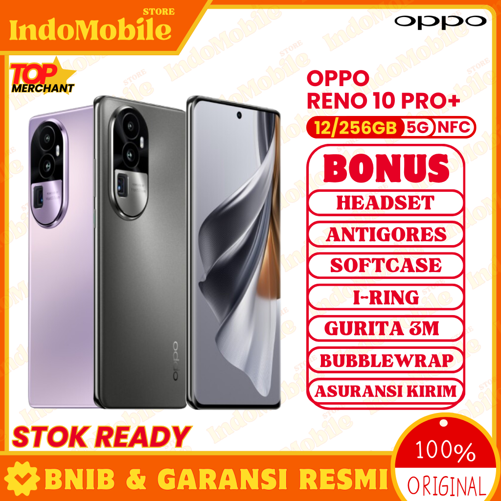 Jual OPPO Reno 10 Pro+ Plus 5G 12/256 GB Garansi Resmi 1 Tahun Oppo ...