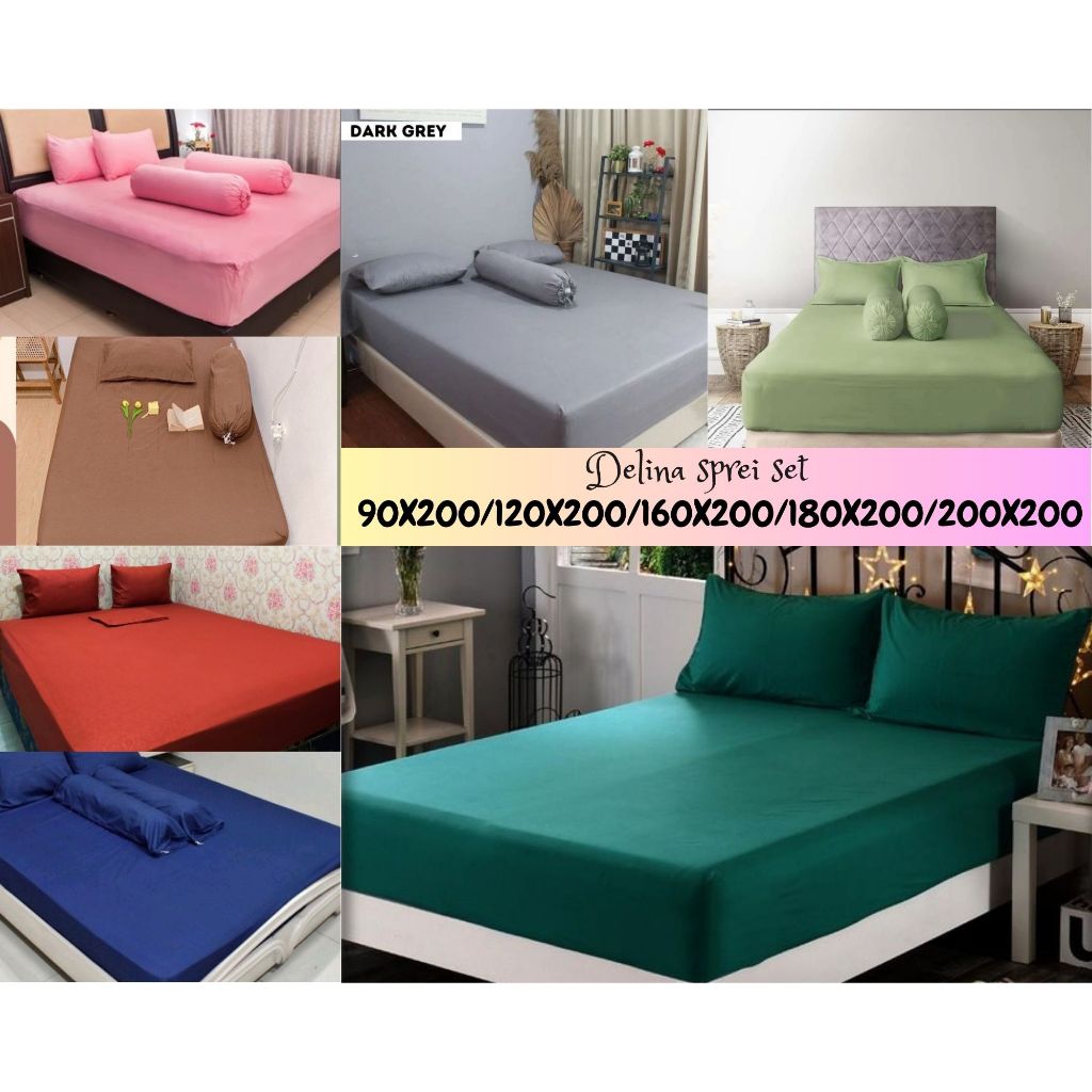 Jual sprei polos premium. sudut karet Tinggi 20cm ukuran lengkap ...