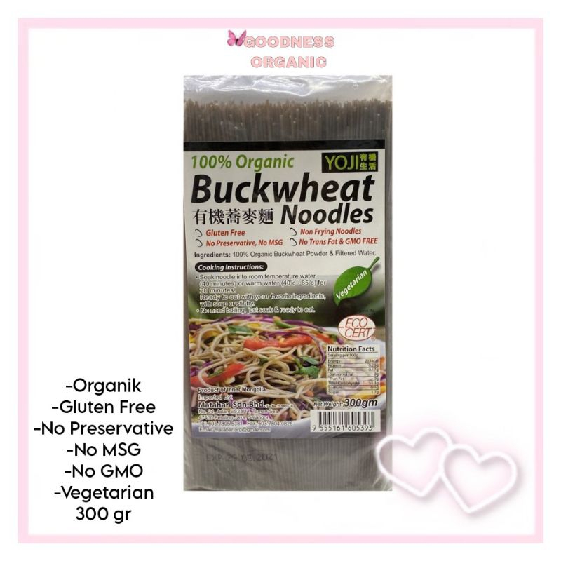 Jual MH food Organic Soba Buckwheat Noodles 300gr Shopee Indonesia