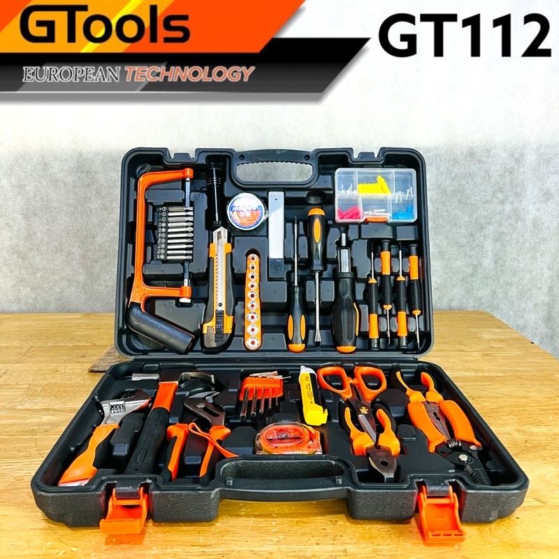 Jual TOOLKIT GTOOLS EROPA PERLATAN TUKANG LENGKAP GTOOLS GT112 Shopee