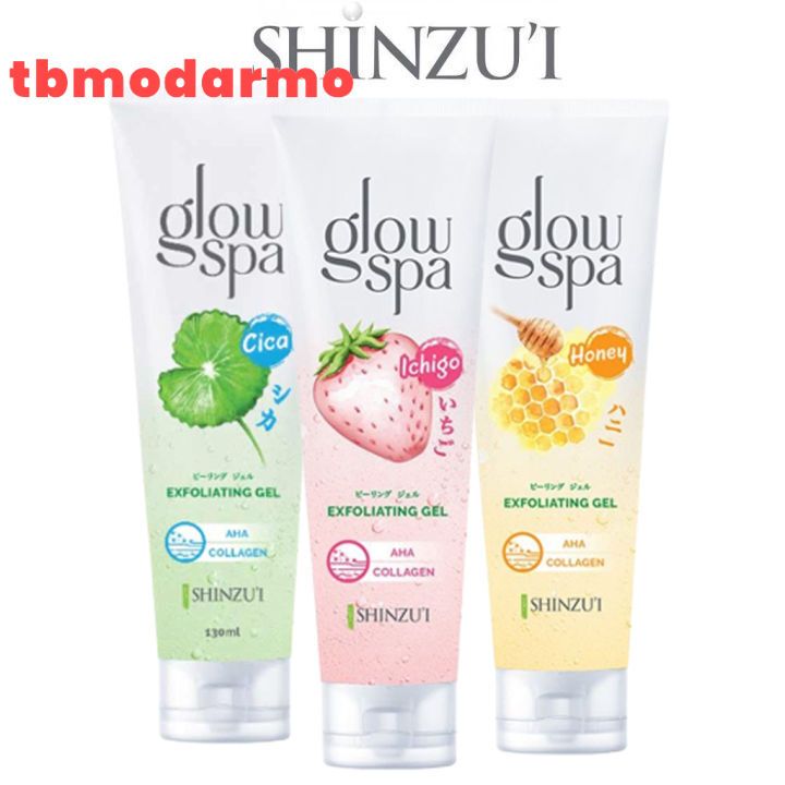 Jual Tbmo Shinzui Glow Spa Exfoliating Gel 130ml / Sabun Cuci Muka