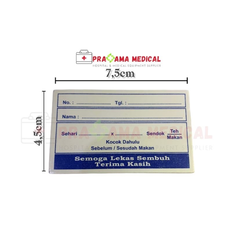 Jual Label Obat Syrup / Obat Luar Etiket Sirup / Salep Sticker Stiker ...