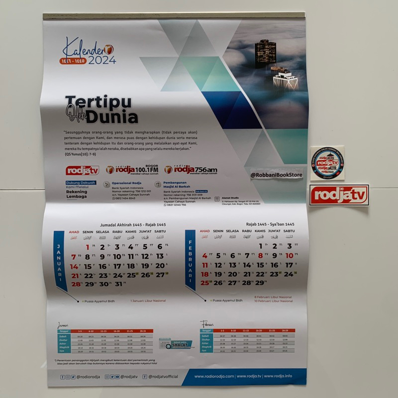 Jual Kalender Dinding Rodja 2024 M 1445h 1446 H Shopee Indonesia 4841