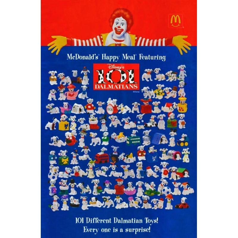 Jual Booked Figure Mainan 102 Dalmatians McDonald's Walt Disney