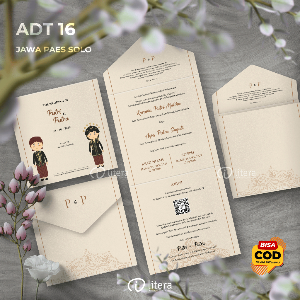 Jual Undangan Pernikahan Nikah Suku Adat Minang Sunda Jawa Bali Batak