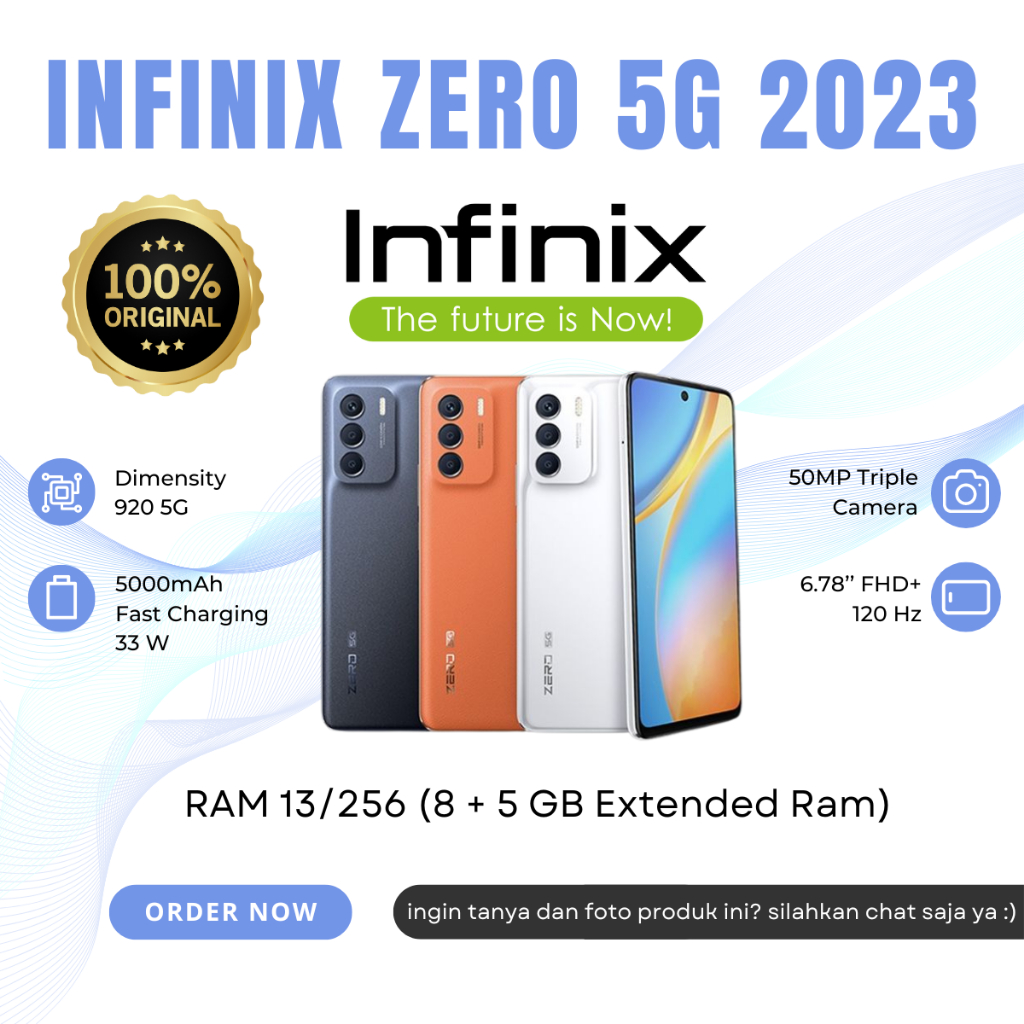 Jual INFINIX ZERO 5G 2023 SECOND FULL SET | Shopee Indonesia