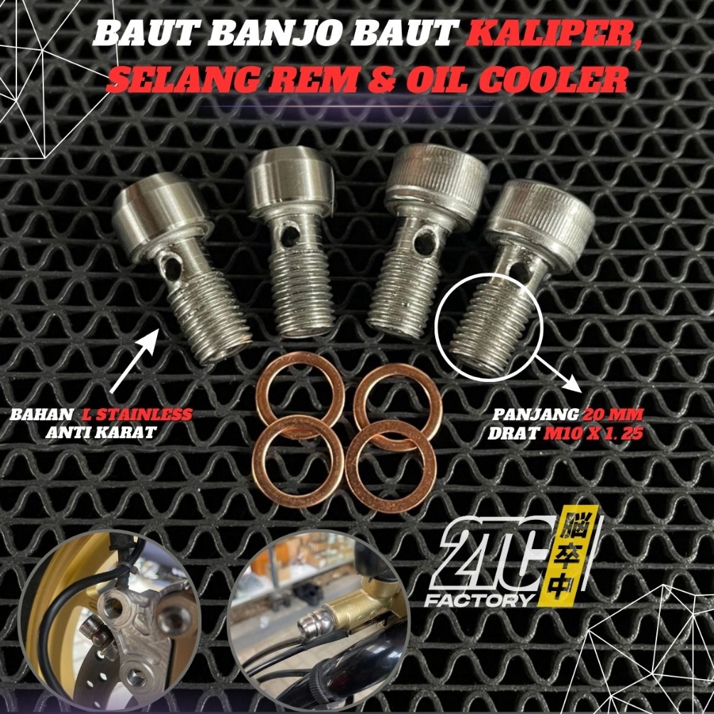 Jual Special Edition Baut Banjo Baut Kaliper Baut Selang Rem Baut Oil Cooler Universal Semua