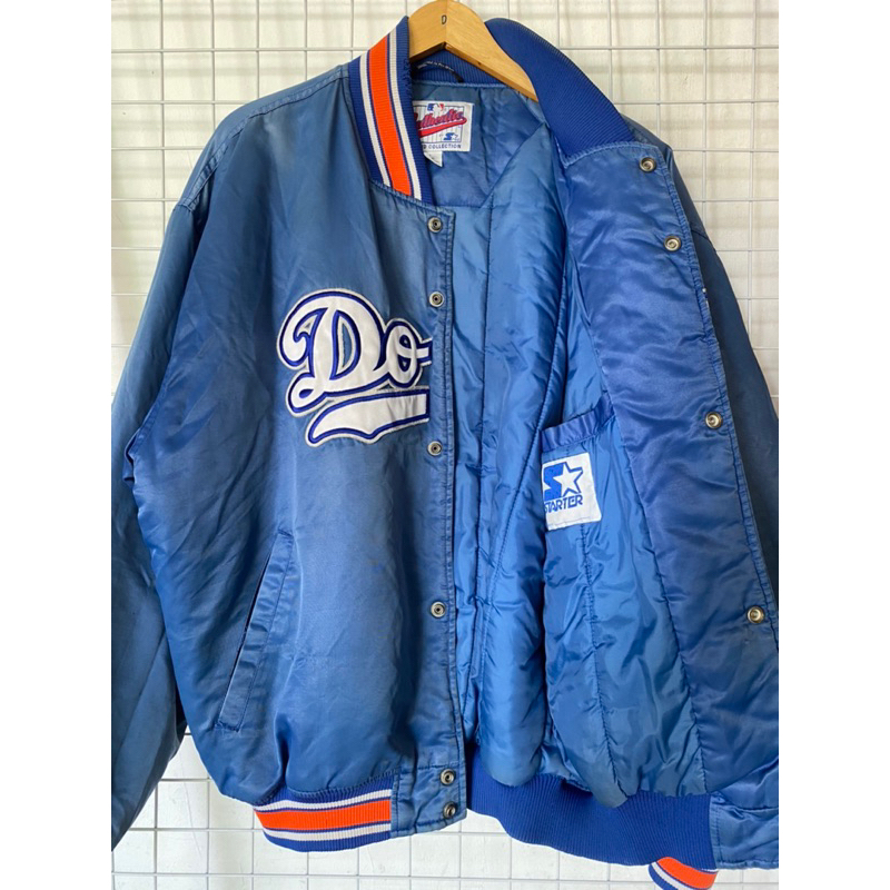 Jual vintage varsity jacket starter mlb LA Dodgers | Shopee
