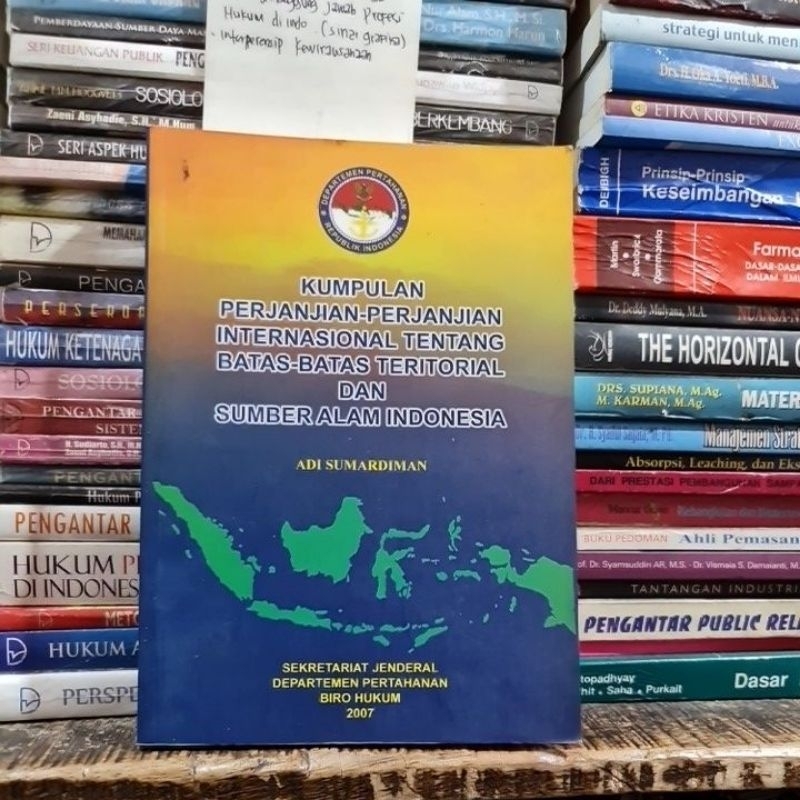 Jual Kumpulan perjanjian perjanjian Internasional tentang batas batas ...