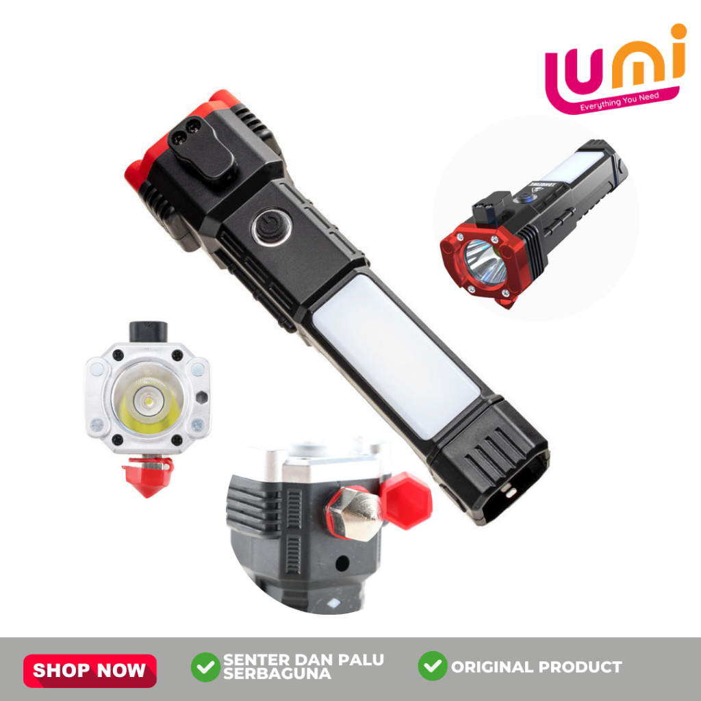Jual SENTER LED 3W TORCH EMERGENCY MAGNET 4 MODE TERANG 007 - 3W LAMPU ...