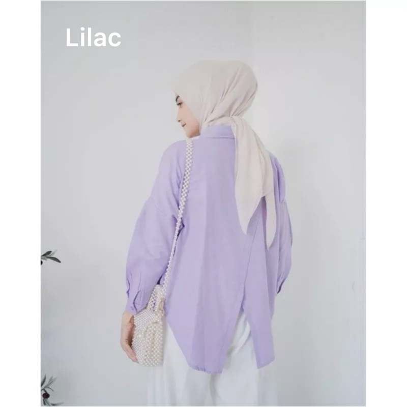 Jual Kemeja Wanita Polos Katun Kemeja Wanita Murah Kemeja Oversize Nara Shirt Shopee Indonesia