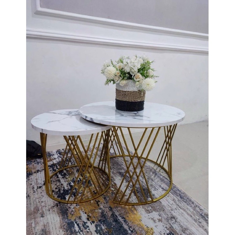 Jual Meja Tamu Minimalis Set Diameter 60cm | Meja Minimalis | Meja