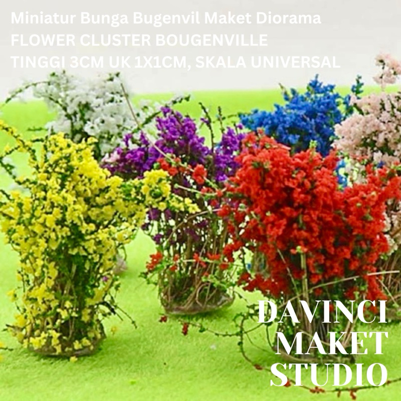 Jual (Satuan) Miniatur Tanaman Rumpun Bunga Bugenvil Semak Maket ...