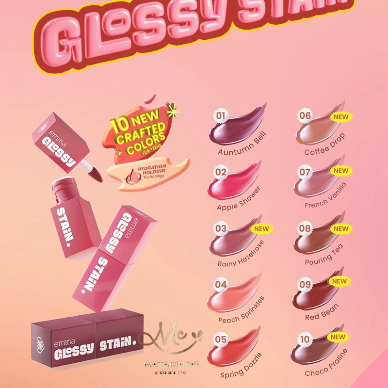 Jual Emina Glossy Stain 01 Autumn bell Emina Magic Potion 5.5 mL