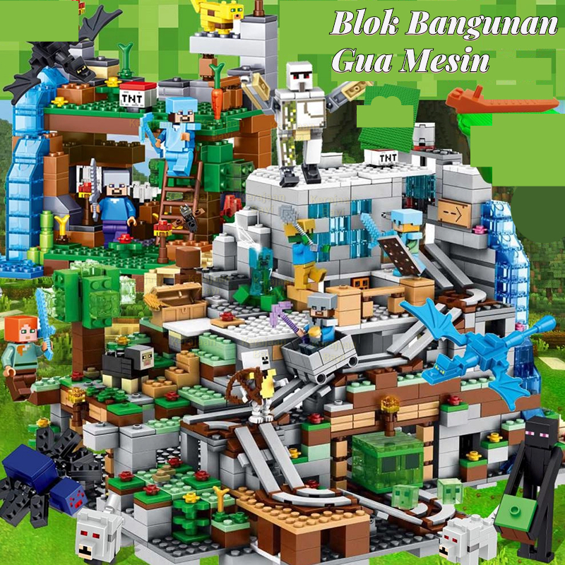 Jual Mainan Block Edukasi Mainan Anak Bricks Minecraft Minicraft ...