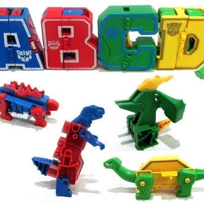 Jual Robot Angka dan Huruf Mainan Edukasi Robot Lipat | Shopee Indonesia
