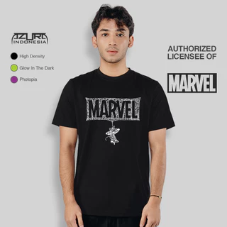 T-Shirt Marvel Comics Logo Officiel - Noir, Coton, Unisexe (Neuf Avec Étiquettes)