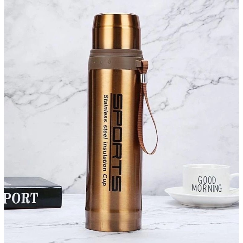 SPORTS Vacuum Flask Cup Termos Vacuum Sports Untuk Air Panas dan Air Es  Bahan Stainless Steel