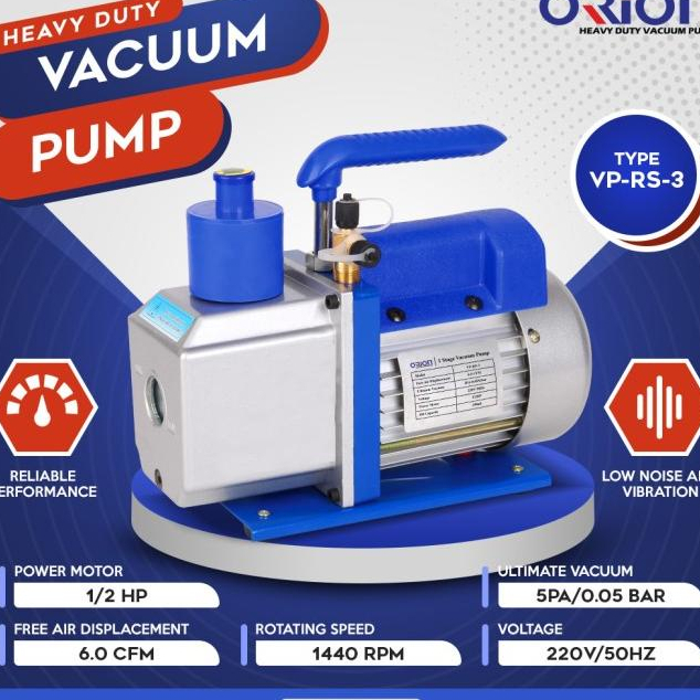 Jual VACUUM PUMP AC MESIN POMPA VACUUM AC 1/2 HP ORION VPRS3 Shopee