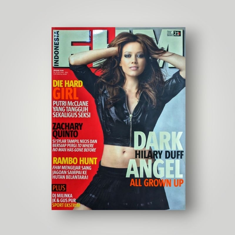 Jual Majalah FHM (For Him Magazine) No. 53, Januari 2008 Cover Hilary Duff Shopee Indonesia